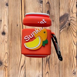 New Sunkist Drink Can Silicone Air Pod 1st & 2nd Gen Case